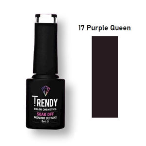Ημιμόνιμο Βερνίκι Trendy Soak Off No17 Purple Queen 6ml