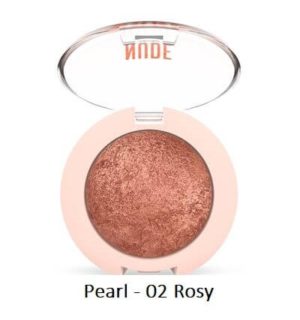 Nude Look Matte & Pearl Baked Eyeshadow Golden Rose-Pearl - 02 Rosy Bronze