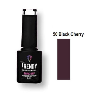 Ημιμόνιμο Βερνίκι Trendy Soak Off No50 Black Cherry 6ml