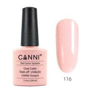Canni Soak Off Uv/Led 116 Natural Pink- 7.3ml