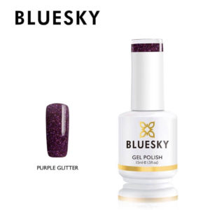 Bluesky Uv Gel Polish Purple Glitter 15ml