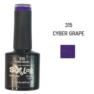 Ημιμόνιμο Βερνίκι SixLak Uv & Led Soak Off No315 Cyber Grape 8ml