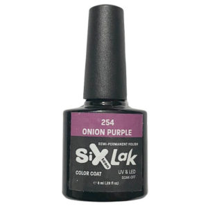 Ημιμόνιμο Βερνίκι SixLak Uv & Led Soak Off No254 Onion Purple 8ml
