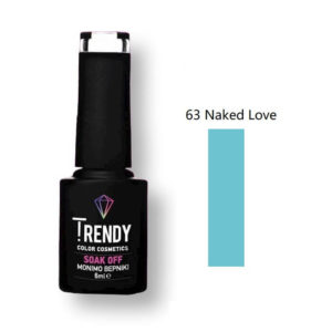 Ημιμόνιμο Βερνίκι Trendy Soak Off No63 Naked Love 6ml