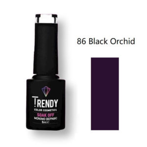 Ημιμόνιμο Βερνίκι Trendy Soak Off No86 Black Orchid 6ml