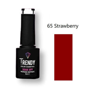 Ημιμόνιμο Βερνίκι Trendy Soak Off No65 Strawberry 6ml