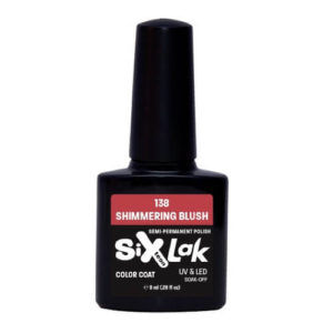 Ημιμόνιμο Βερνίκι SixLak Uv & Led Soak Off No138 Shimmering Blush 8ml