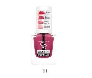 Ombre Top Coat Nail Lacquer Golden Rose 01