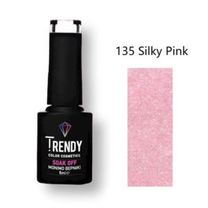 Ημιμόνιμο Βερνίκι Trendy Soak Off No135 Silky Pink 6ml
