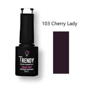 Ημιμόνιμο Βερνίκι Trendy Soak Off No103 Cherry Lady 6ml