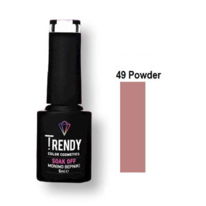 Ημιμόνιμο Βερνίκι Trendy Soak Off No49 Powder 6ml