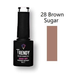 Ημιμόνιμο Βερνίκι Trendy Soak Off No28 Brown Sugar 6ml
