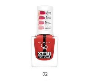 Ombre Top Coat Nail Lacquer Golden Rose 02