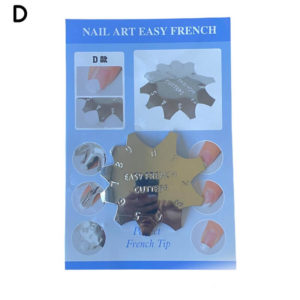Στένσιλ Γαλλικού Νυχιών Nail Art Easy French D