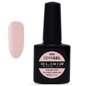 Ημιμόνιμο Βερνίκι Elixir Semi Gel Uv&Led 809 French Manicure Pink 8ml