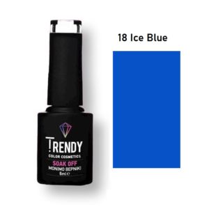 Ημιμόνιμο Βερνίκι Trendy Soak Off No18 Ice Blue 6ml