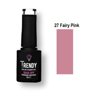 Ημιμόνιμο Βερνίκι Trendy Soak Off No27 Fairy Pink 6ml