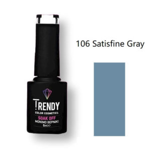 Ημιμόνιμο Βερνίκι Trendy Soak Off No106 Satisfine Gray 6ml