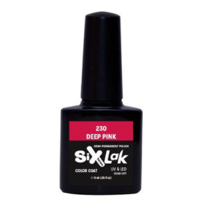 Ημιμόνιμο Βερνίκι SixLak Uv & Led Soak Off No230 Deep Pink 8ml