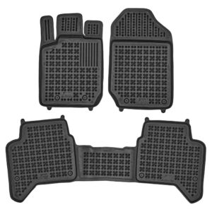 Ford Ranger (2011+) 4D λαστιχένια μαύρα πατάκια σκαφάκια Rezaw Plast - 4τμχ