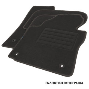 Πατάκια μοκέτα Petex Rex ανθρακί για Fiat Doblo (2001-2010) - Μπροστινά - 2τμχ
