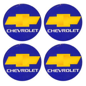 Αυτοκόλλητα ζαντών σμάλτου Chevrolet 60mm 4τμχ