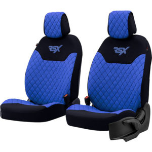 Ημικαλύμματα καθισμάτων αυτοκινήτου Otom RSX Sport ύφασμα κεντητό καπιτονέ μπλε - μαύρο RSXL-105 2τμχ