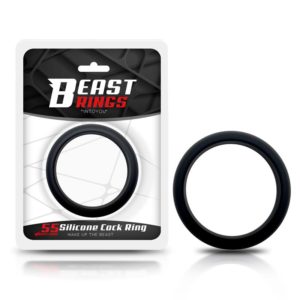 BEAST RINGS COCK RING SOLID SILICONE BLACK 5.5cm