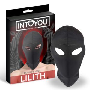 INTOYOU BDSM LINE LILITH INCOGNITO MASK WITH OPENING IN THE EYES BLACK