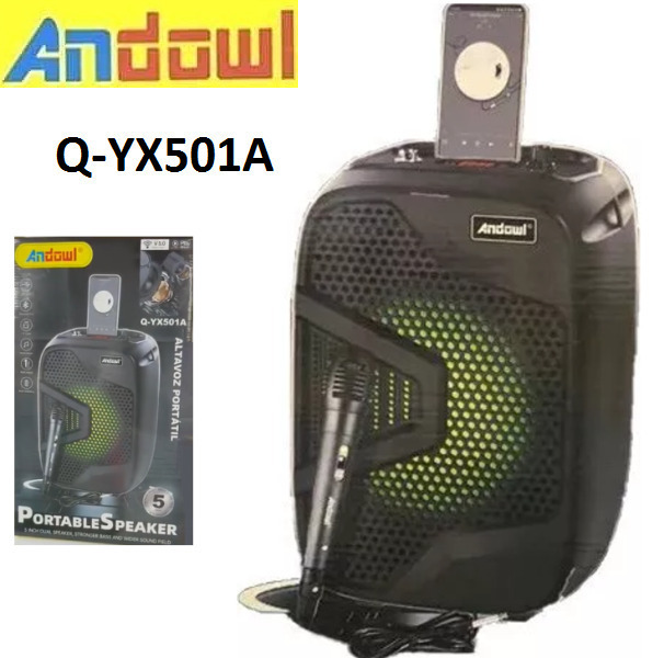 Φορητό ηχείο καραόκε με μικρόφωνο Bluetooth Q-YX501A ANDOWL