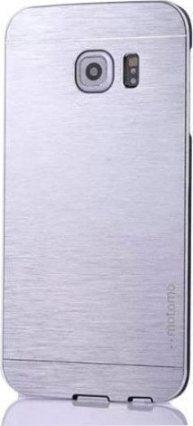 Motomo Back Cover Μεταλλική Ασημί (Galaxy S6 Edge)