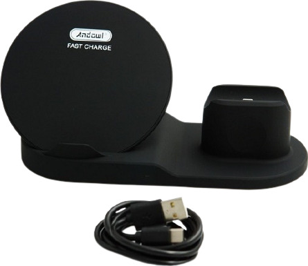 Andowl Wireless Charging Pad (Qi) Μαύρο (Q-L025)