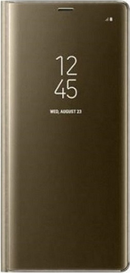 Clear View Book Χρυσό (Huawei P8/P9 Lite 2017)