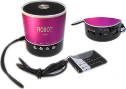 Φορητό Ραδιοφωνάκι Ψηφιακό Bluetooth Speaker Usb Με Εσωτερική Μπαταρία - OEM Robot-068BT