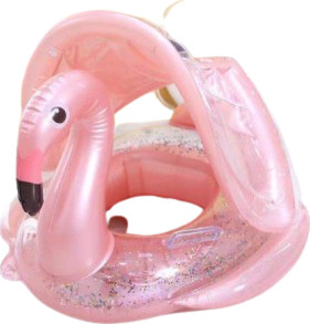 Σωσίβιο Swimtrainer με Σκίαστρο Ροζ Flamingo για Παιδιά Μέχρι 3 Ετών 800-75