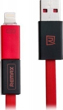 Remax Flat USB to Lightning / micro USB Cable Κόκκινο 1m (Shadow)