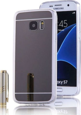 Samsung Galaxy S6 Edge - Σιλικόνη TPU καθρέπτης Μαύρη