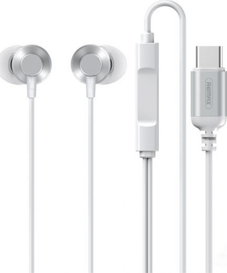 Remax RM-512a In-ear Handsfree με Βύσμα USB-C Λευκό