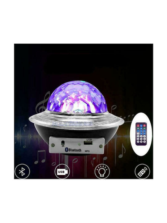 27268 Bluetooth Διακοσμητικό Φωτιστικό με Φωτισμό RGB Party Light LED Bluetooth σε Μαύρο Χρώμα