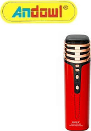 Ασύρματο Μικρόφωνο Karaoke Andowl Q-L838 (Κόκκινο)