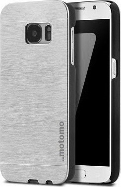 Samsung Galaxy S7 Aluminium Back Cover Case Ασημί (motomo)