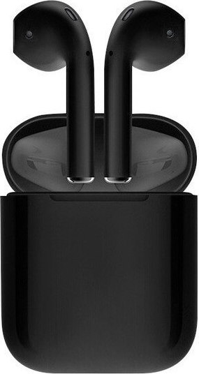 Ασύρματα Ακουστικά Earbuds Bluetooth v5 i12 TWS Wireless Touch - Μαύρο
