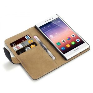Huawei P8 Lite / P9 Lite 2017 wallet case flip cover & stand Μαύρο