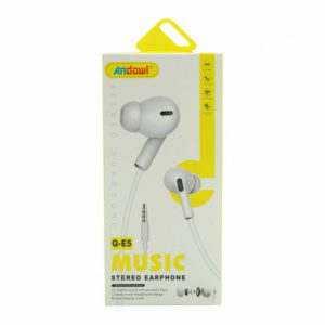 Andowl Q-E5 In-ear Handsfree με Βύσμα 3.5mm Λευκό