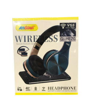 Andowl Q-HE70 Ασύρματα Bluetooth On Ear Ακουστικά Μαύρα