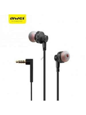 Ακουστικά AWEI ES-690M X-Bass. Stereo Earphone & Microphone, Black