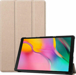 Tri-Fold Flip Cover Δερματίνης Χρυσό (iPad Pro 2020 12.9)