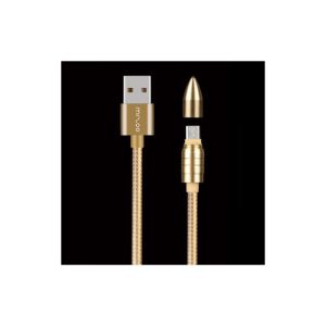 mizoo (X26) Bullet Καλώδιο Γρήγορης φόρτισης & μεταφοράς δεδομένων USB 2.0 to micro USB (1m) - Χρυσό