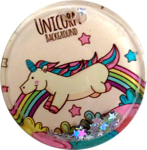 Oem Pop Socket Με Glitter Και Σχέδιο Unicorn Background
