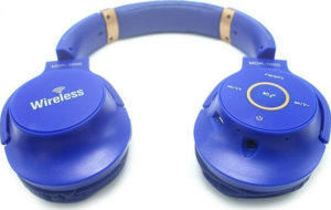 MDR-AZ1000BT Ασύρματα Bluetooth On Ear Ακουστικά με 20 ώρες Λειτουργίας Μπλε